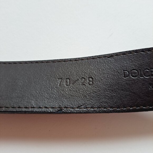 Dolce & Gabbana Genuine Leather Black Belt Size 70 / 28 main image 6